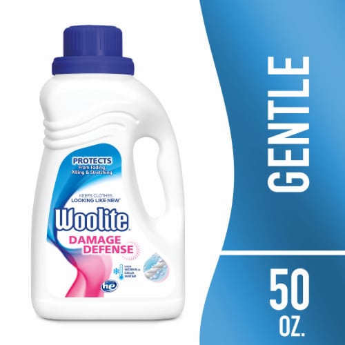 Woolite Damage Defense Liquid Laundry Detergent, Sparkling Falls Scent, 50 fl oz Perspective: front