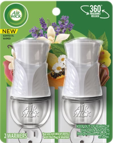 Air Wick Scented Oil Gadget Pack, Plug In Air Freshener, 2 warmers Perspective: front