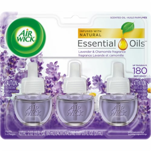 Air Wick Plug in Scented Oil Refill Lavender and Chamomile Air Freshener  Essential Oils, 5 ct - Foods Co.