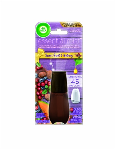 Air Wick Essential Mist Sweet Fruit & Nutmeg Fragrance Mist Refill Perspective: front