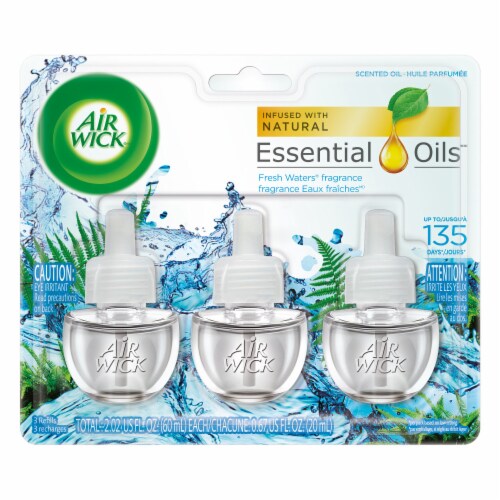 Air Wick Fresh Waters Scented Oil Refills Perspective: front