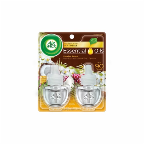 Air Wick Life Scents Scented Oil Warmer Refill 0.67 Oz Paradise Retreat  Pack Of 2 - Office Depot