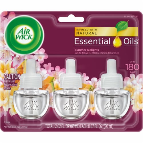 Air Wick Summer Delights Scented Oil Refills, 3 ct / 2.01 fl oz - Metro  Market