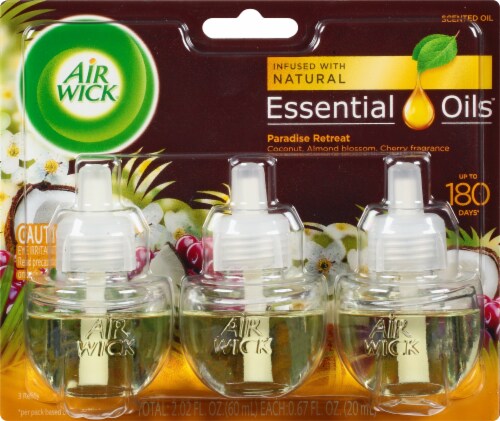 Air Wick Scented Oil Triple Refill Life Scent Paradise Retreat 3