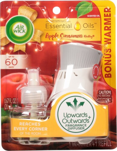 Air Wick® Apple Cinnamon Medley Fragrance Warmer + Refill Perspective: front