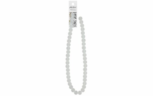 John Bead EJ SP 16  10mm Rnd Quartz Clear Frost Perspective: front