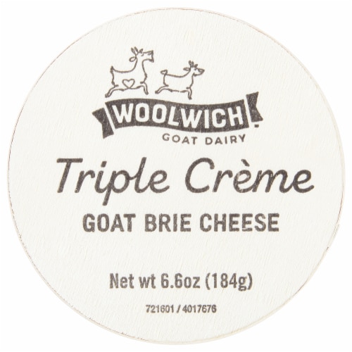 Woolwich Dairy Inc Triple Creme Goat Brie Perspective: front