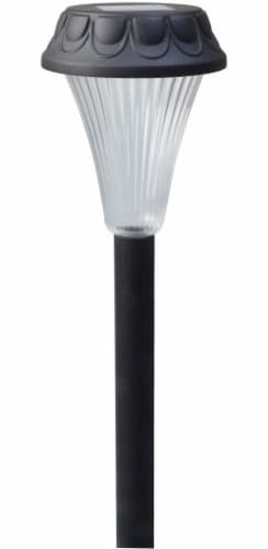 Moonrays Emma Plastic Path Light - Black Perspective: front