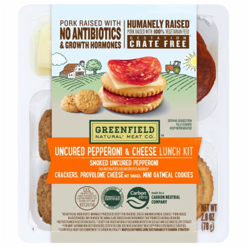 Greenfield™ Uncured Pepperoni & Cheese Lunch Kit Perspective: front