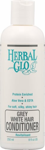 Herbal Glo Grey White Hair Conditioner Perspective: front