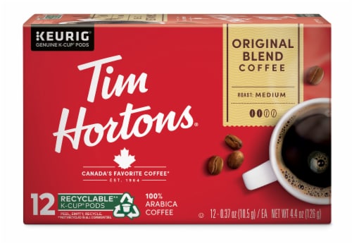 Tim Horton's Original Blend Medium Roast Coffee K-Cup Pods, 12 ct - Kroger