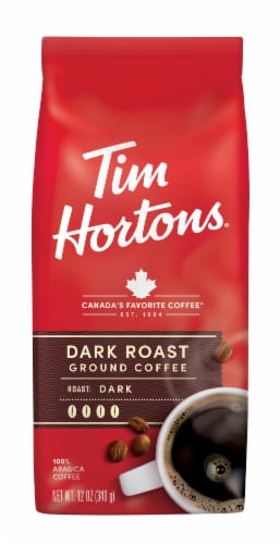 Tim Hortons® Dark Roast Ground Coffee Perspective: front