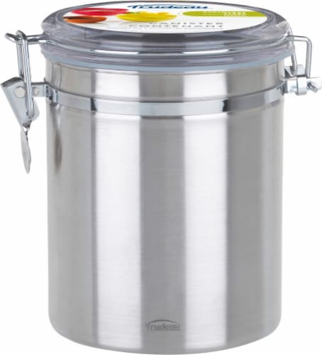 Trudeau Stainless Steel Canister Perspective: front