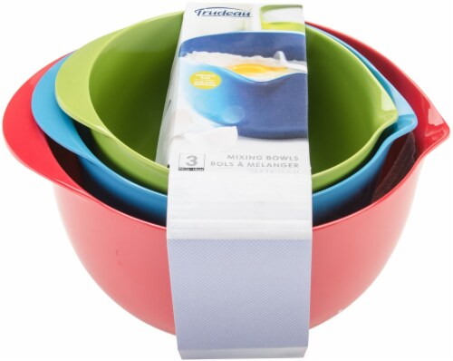 Melamine Mixing Bowl Set -Red/Blue/Green, 1 count - Kroger