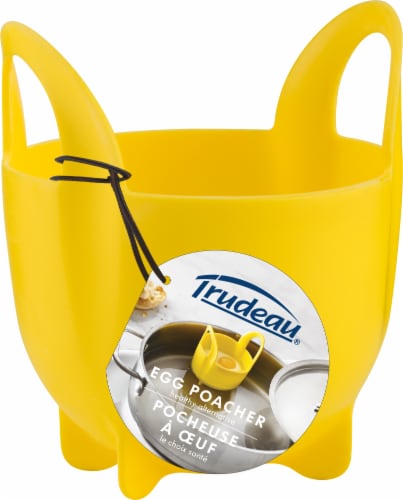 Trudeau® Single Egg Poacher - Yellow Perspective: front