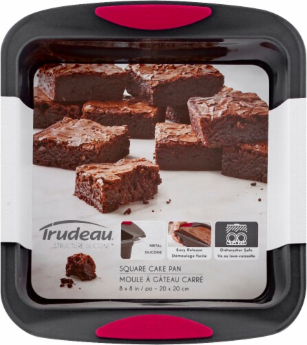 Trudeau Structure Silicone Square Cake Pan Fuchsia 8 X 8 In Mariano S