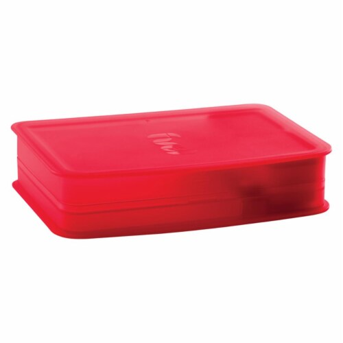 Trudeau 20 oz Breakfast on the Go Bento Box, Red Perspective: front