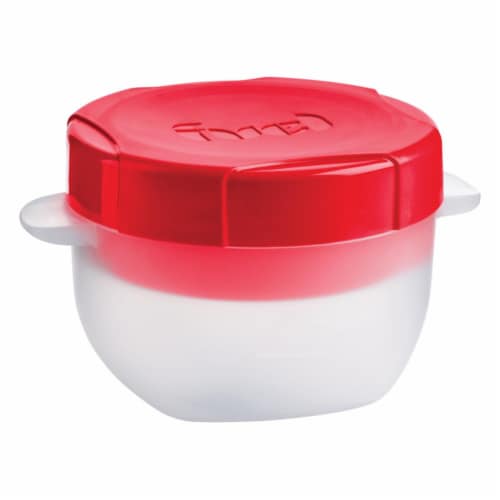 Trudeau 6510804 17 oz Food Container Breakfast on the Go, Clear Perspective: front
