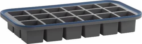 Trudeau Structure Silicone Ice Cube Tray - Gray Perspective: front