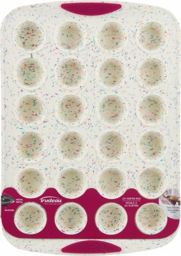 Trudeau® Silicone Confetti Mini Muffin Pan Perspective: front