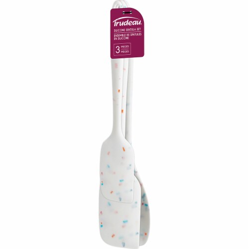 Trudeau 3-Piece Silicone Spatula Set in Confetti Perspective: front