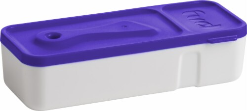 Trudeau Fuel Snack'n Dip Container - Purple Perspective: front