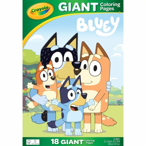Crayola Bluey Giant Coloring Pages Perspective: front