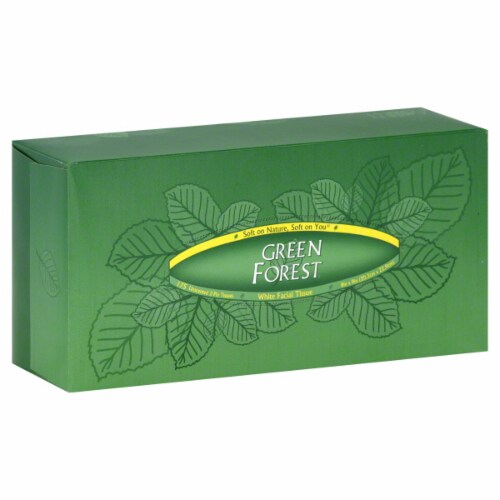 Green Forest Facial Tissue Perspective: front