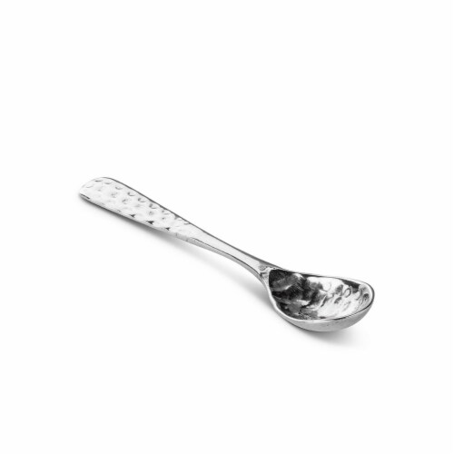 Abbott Collection AB-30-TITLEIST-780 2.5 in. Mini Hammered Spoon, Nickel plated Perspective: front