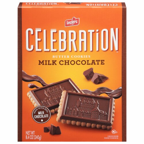 Celebration Milk Chocolate Cookies 8.4oz Perspective: front