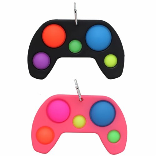 Push N Pop Fidget Toy - Remote Control Video Gamer - (2 Pack) Perspective: front