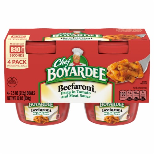 Chef Boyardee® Beefaroni® Microwave Meal Perspective: front