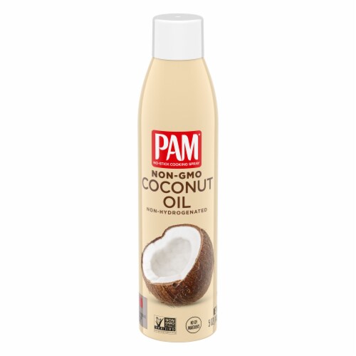 Pam Coconut Oil Non-Gmo Cooking Spray Perspective: front