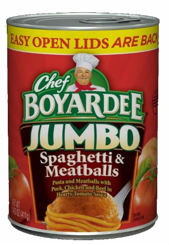 Chef Boyardee Spaghetti & Jumbo Meatballs Perspective: front