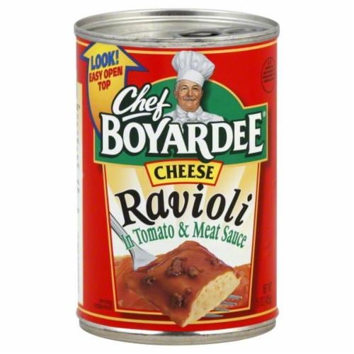 Chef Boyardee Cheese Ravioli in Tomato & Meat Sauce Perspective: front