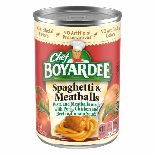 Chef Boyardee Spaghetti And Meatballs Perspective: front
