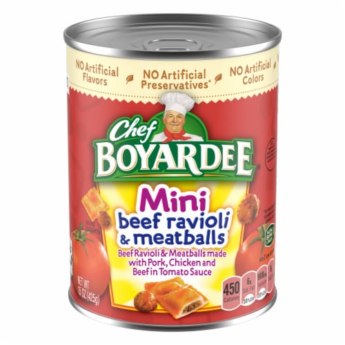 Chef Boyardee Mini Beef Ravioli & Meatballs