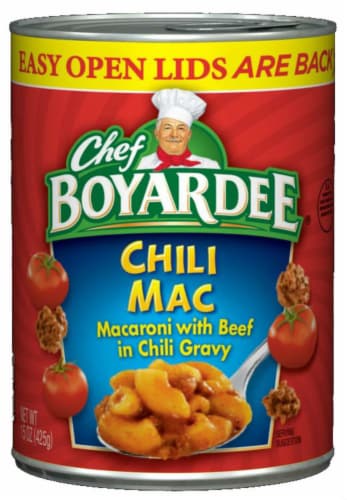 Chef Boyardee Chili Mac Perspective: front