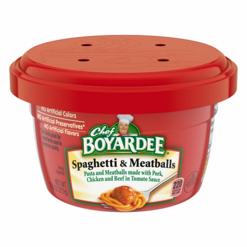 Chef Boyardee® Spaghetti & Meat Balls Microwavable Cup Perspective: front