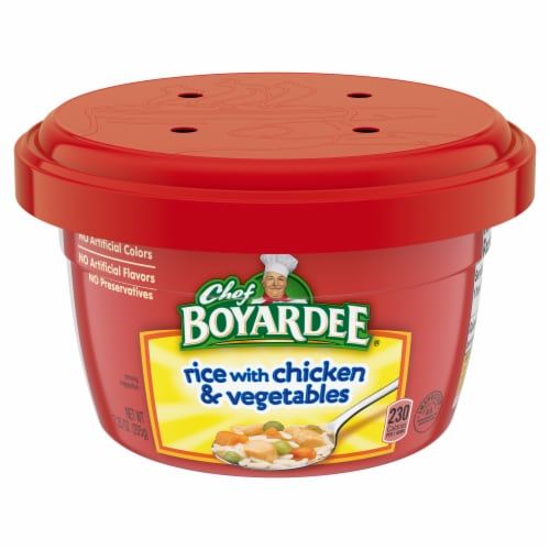 Chef Boyardee Rice With Chicken & Vegetables Perspective: front