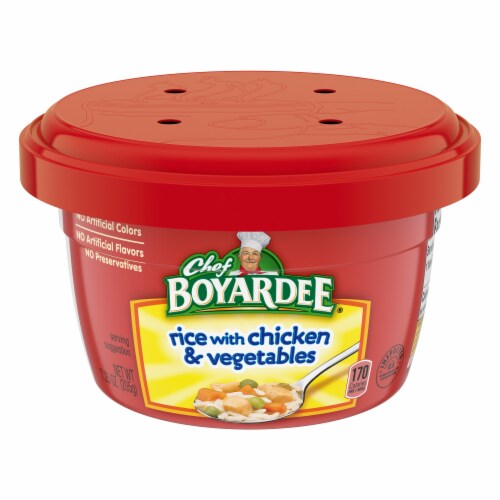 Chef Boyardee Rice With Chicken & Vegetables Perspective: front