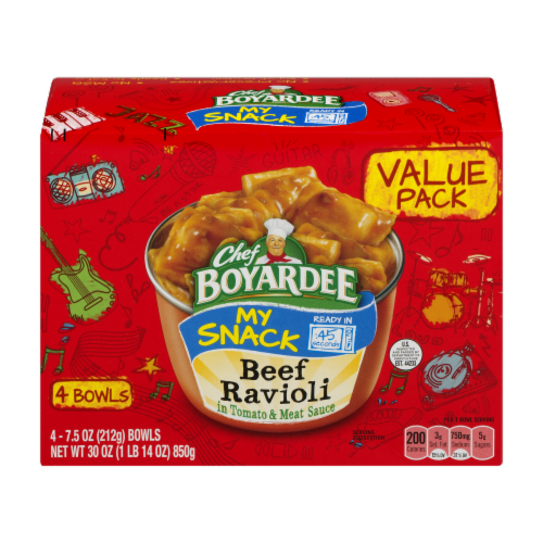 Chef Boyardee® My Snack Beef Ravioli Bowls Perspective: front