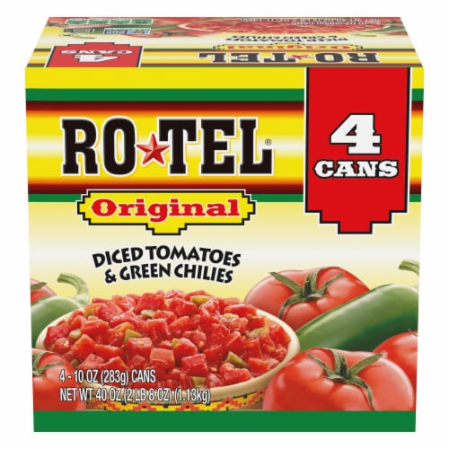 RO TEL® Original Diced Tomatoes and Green Chilies Perspective: front
