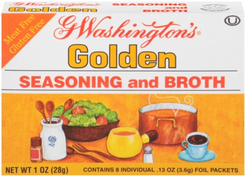 G Washington's Golden Seasoning and Broth Perspective: front