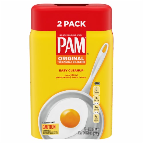 Pam Non Stick Original Cooking Spray Perspective: front