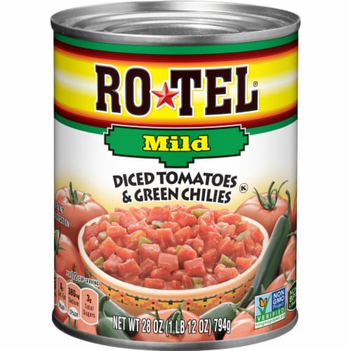 Rotel Mild Diced Tomatoes And Green Chilies Perspective: front