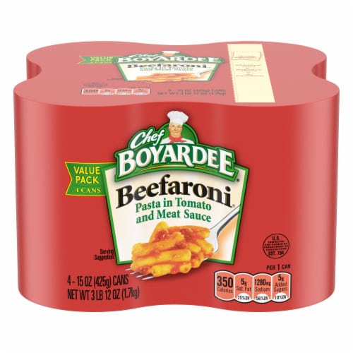Chef Boyardee Beefaroni Value Pack Perspective: front