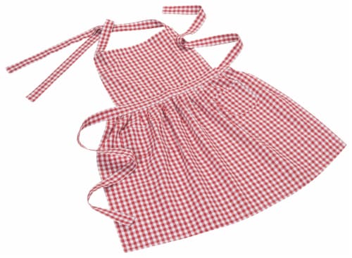 Now Designs Classic Adjustable Straps Red Gingham Kitchen Apron Perspective: front