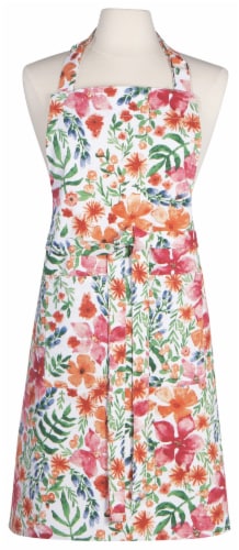Now Designs 100% Cotton Botanica Kitchen Apron with Adjustable Straps Perspective: front