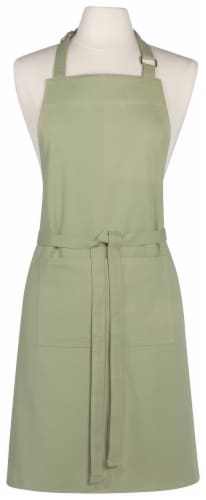 Now Designs Kitchen Apron for Women Men Unisex with Adjustable Straps Sage Green Perspective: front